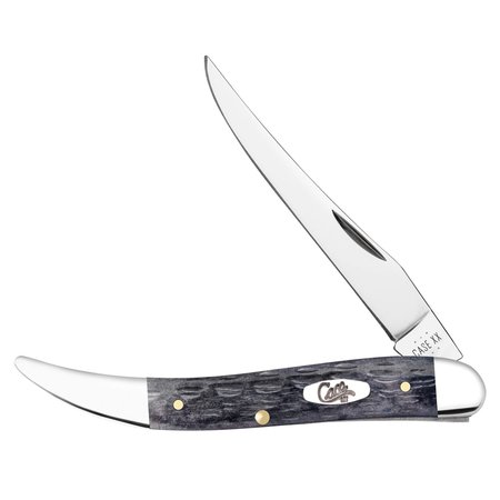 CASE CUTLERY Knife, Case Pocket Worn Gray Bone CS Medium Texas Toothpick 58421